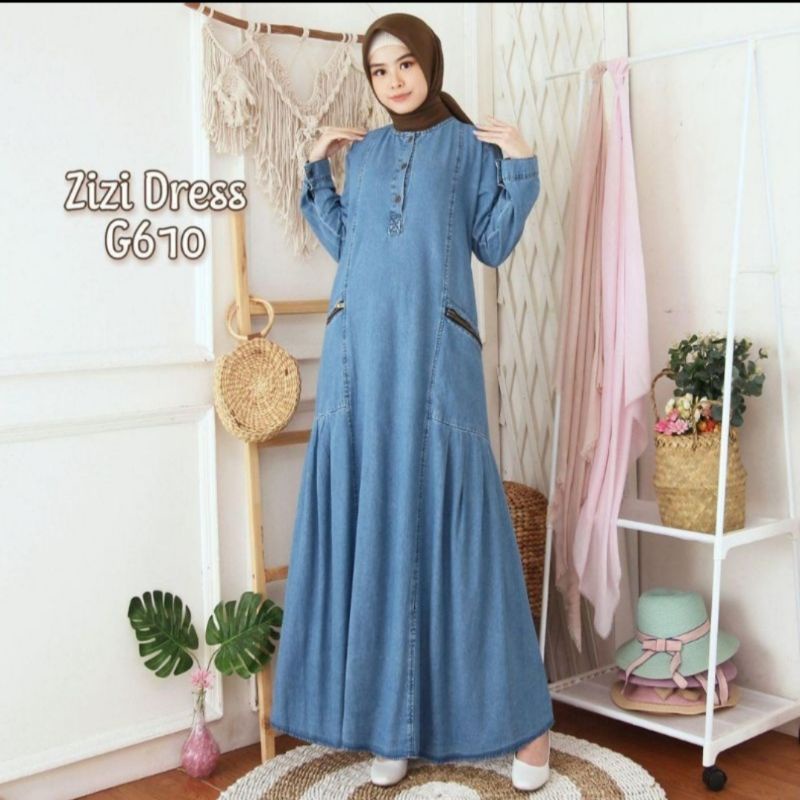 READY GAMIS JEANS TERLARIS 2021-2022 DRESS ORIGINAL GAMIS WANITA JUMBO