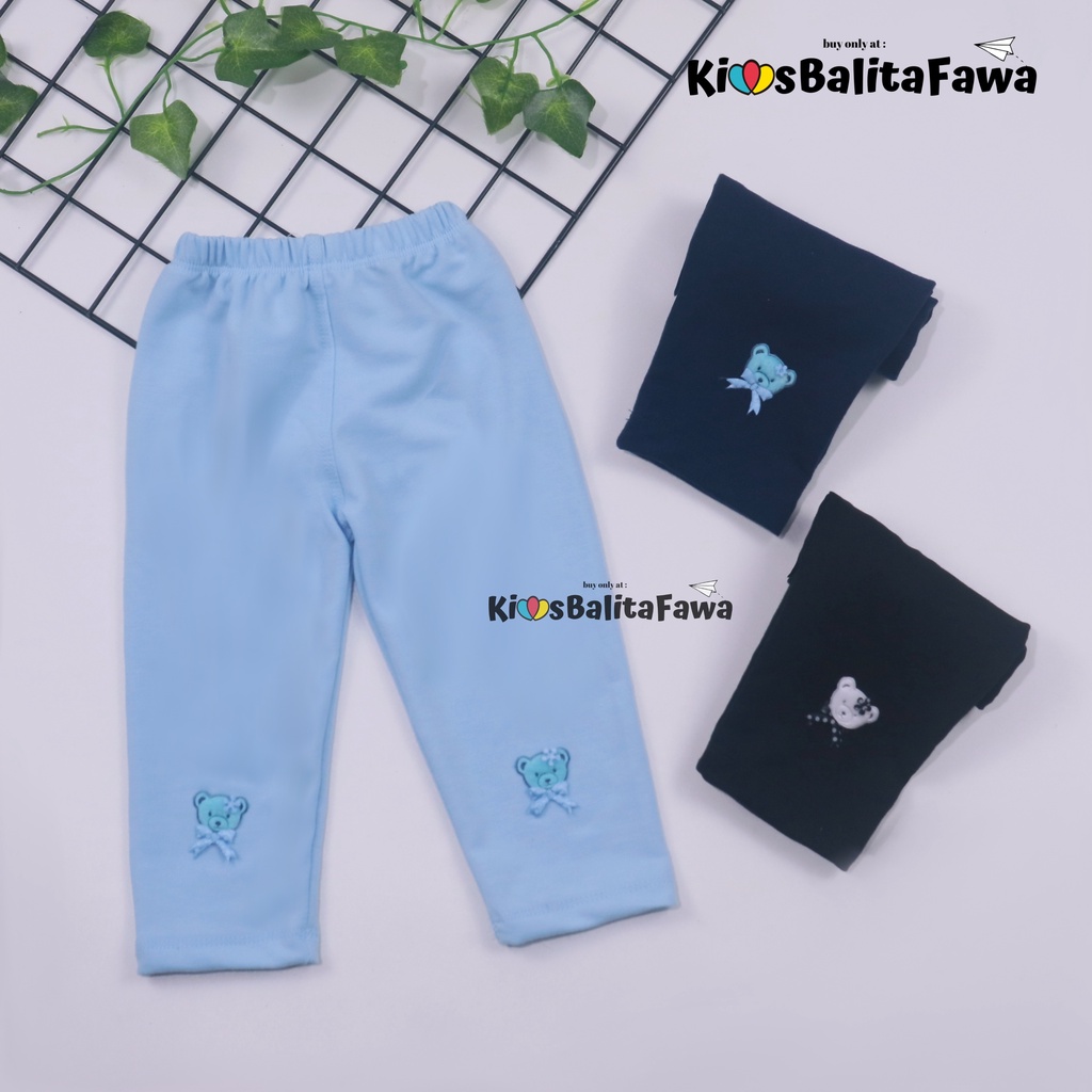 Legging Boneka uk Bayi - 4 Tahun / Pants Panjang Anak Perempuan Bahan Kaos Premium Tebal Leging Lejing Laging Polos babycinnamon