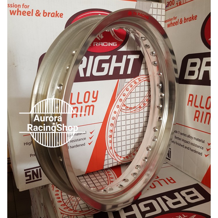 Q.W387 Velg TK Bright 17 x 300 Hole 28 Warna Silver
