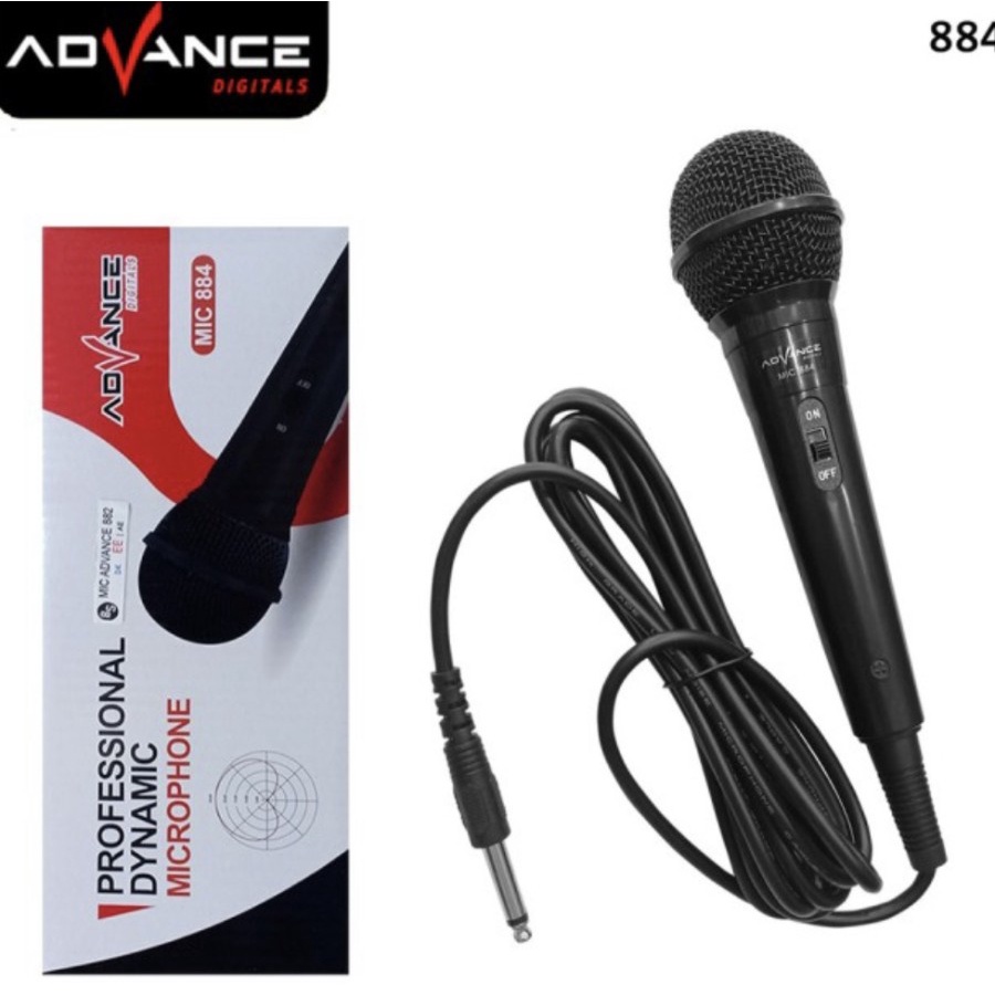 Microphone kabel Advance 884 Dengan kualitas Terbaik