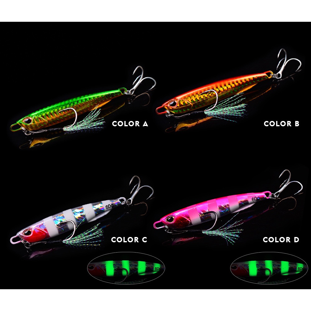 UMpan Pancing Metal Jig premium Merk proberos Khusus LF103 berat 60 gram dan LF108 50 gram jigging fishing lure