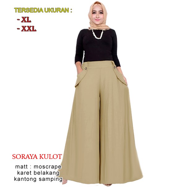LS 64148 SORAYA KULOT  Ukuran  L XL  XXL Celana  Panjang 
