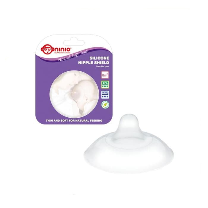 Ninio Silicone Nipple Shield - Pelindung Penyambung Puting Ibu ASI Bayi