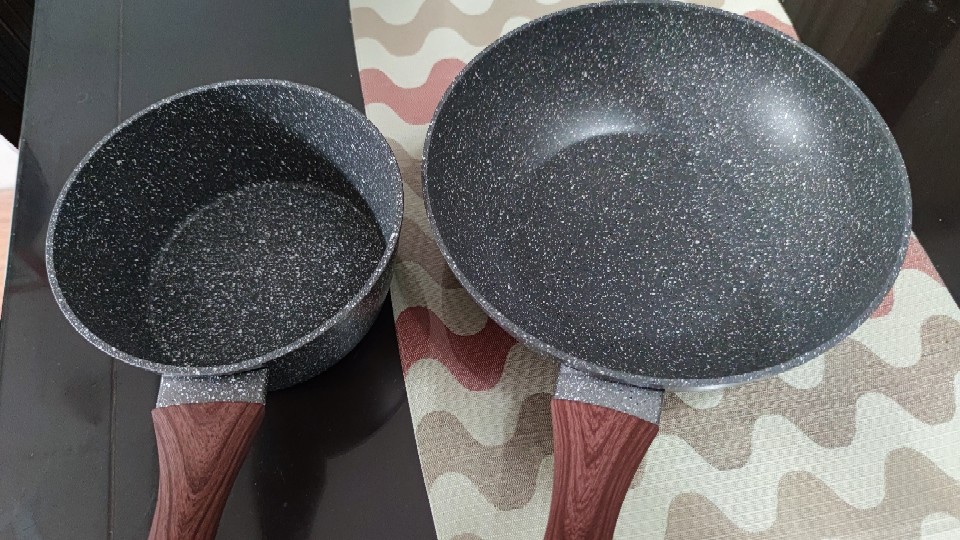 Wajan Penggorengan Induksi 24cm / Fry Wok Marble Cypruz Fp-0641