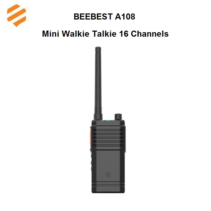 BEEBEST A108 - Mini Portable Handy Radio Walkie Talkie 16 Channels 3W