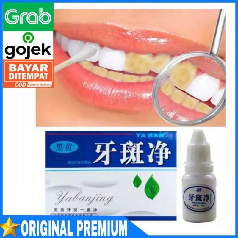 PEMUTIH GIGI AMPUH Yabanjing Whitening PENGHILANG KARANG PLAK GIGI PERONTOK teeth Bleaching cairan