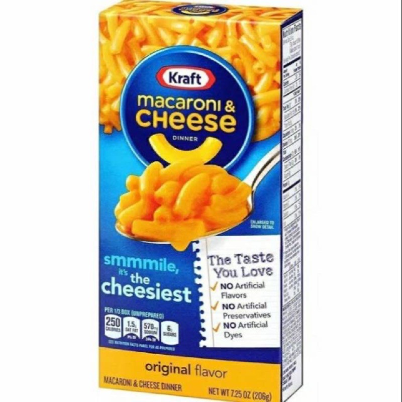 Kraft Macaroni And Cheese Mac N Cheese Instant 206grams Mac Cheese Usa Import Shopee Indonesia