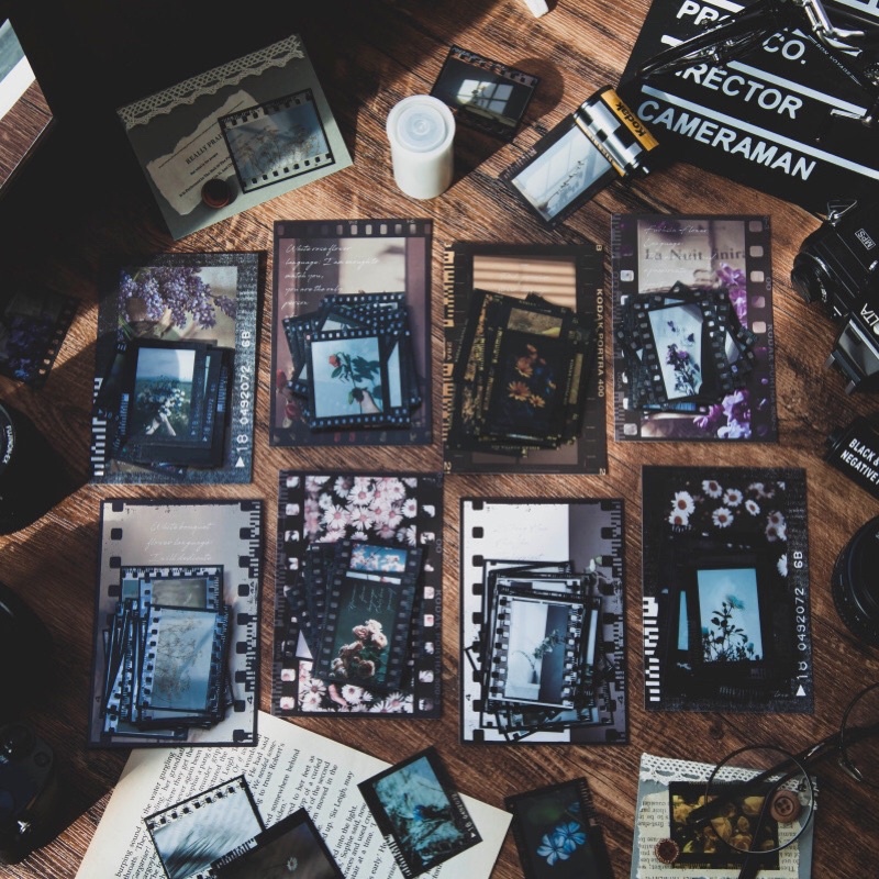 

DIY010 (5 lembar) sticker film dekorasi jurnal kit bullet jurnal diary vintage aesthetic scrapbook lucu murah