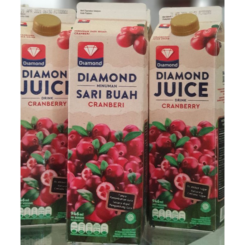 Jual Minuman Sari Buah Kranberi Tanpa Gula Diamond Cranberry Juice Drink Kota Medan Lunashop78 Tokopedia