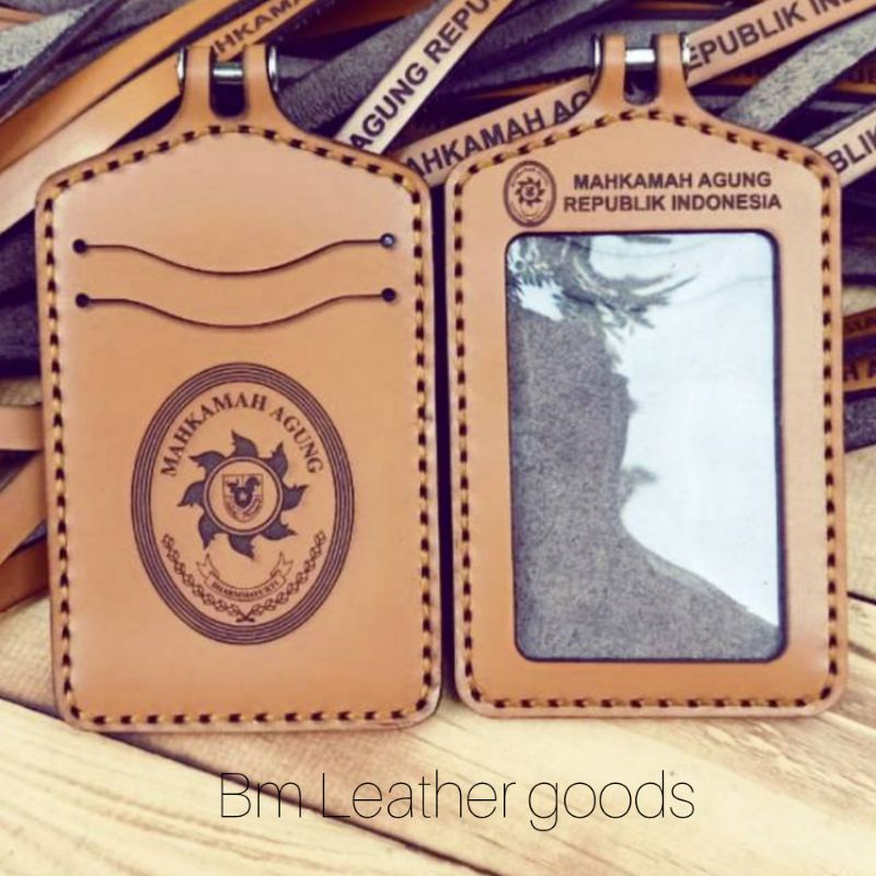 

ID Card Holder Custom Mahkamah Agung || Gantungan ID Card Kulit Asli
