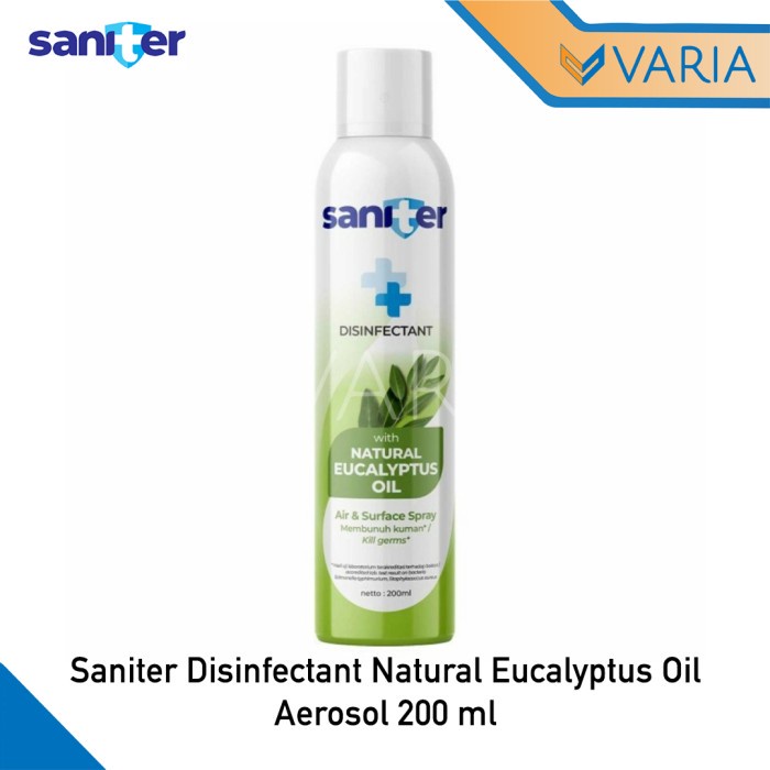 Saniter Air &amp; Surface Disinfectant Eucalyptus Oil Aerosol 200 ml