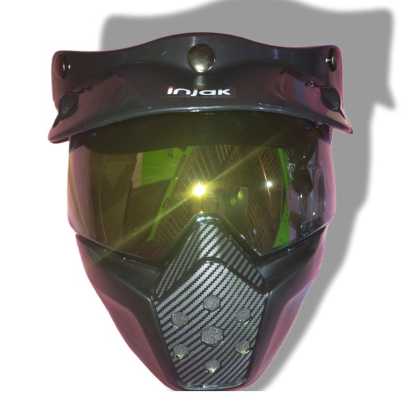 Visor mask INJAX PNP all type bogo || google mask 3 kancing || Bukan kaca Bogo flat | COD || Big Pro
