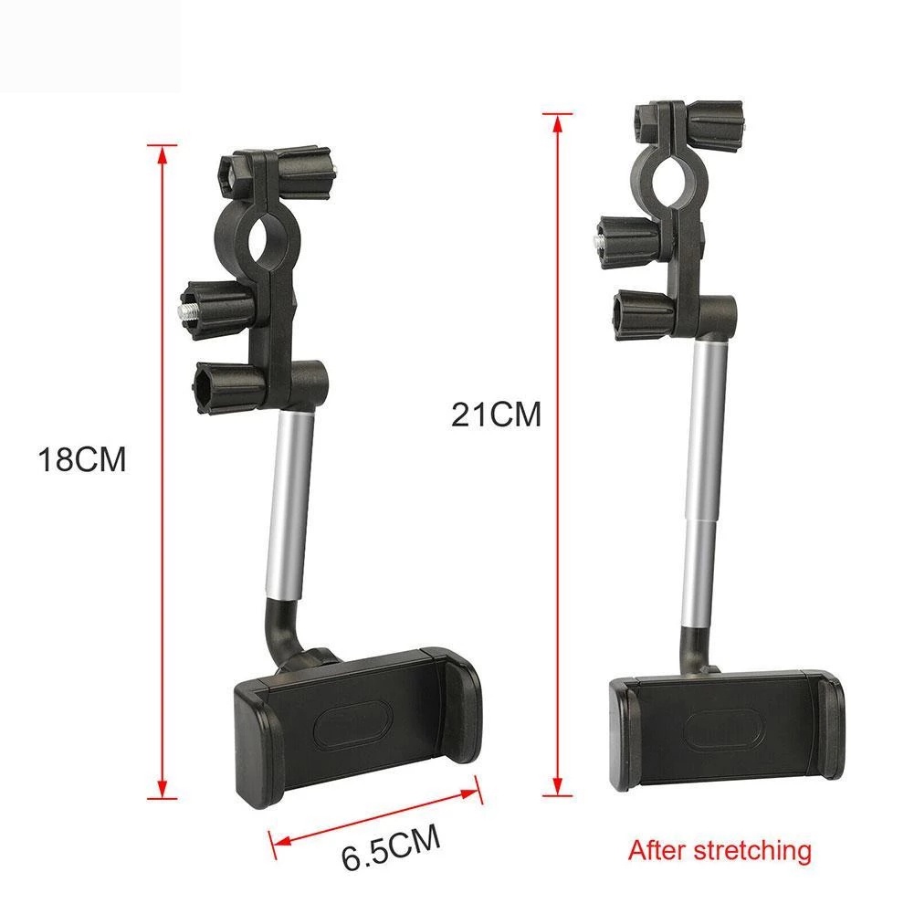 Stand Holder Ponsel Universal Pasang Kaca Spion Mobil Rotasi 360 ° Bisa Dilipat Untuk Iphone / Android