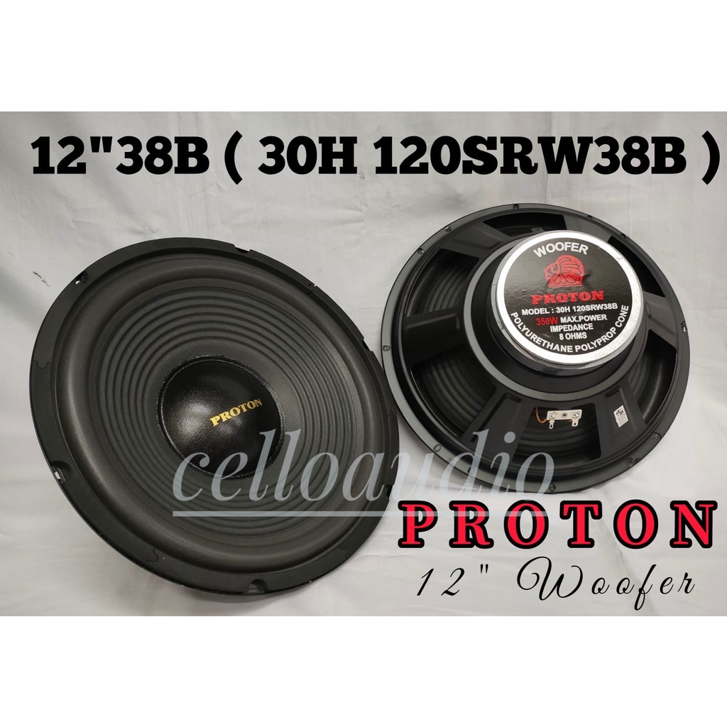 Woofer 12" Proton H120 SRW 38B Komponen Speaker Woofer 12 Inch Proton