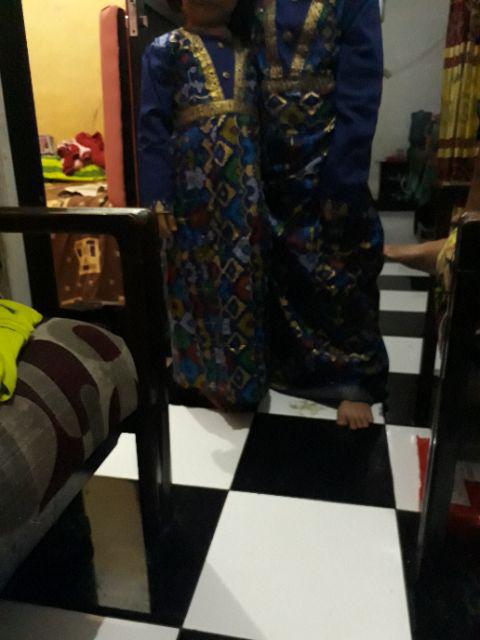 Qnunbatik Gamis Anak Perempuan Muslim Batik 9-12th Mentari Prodo