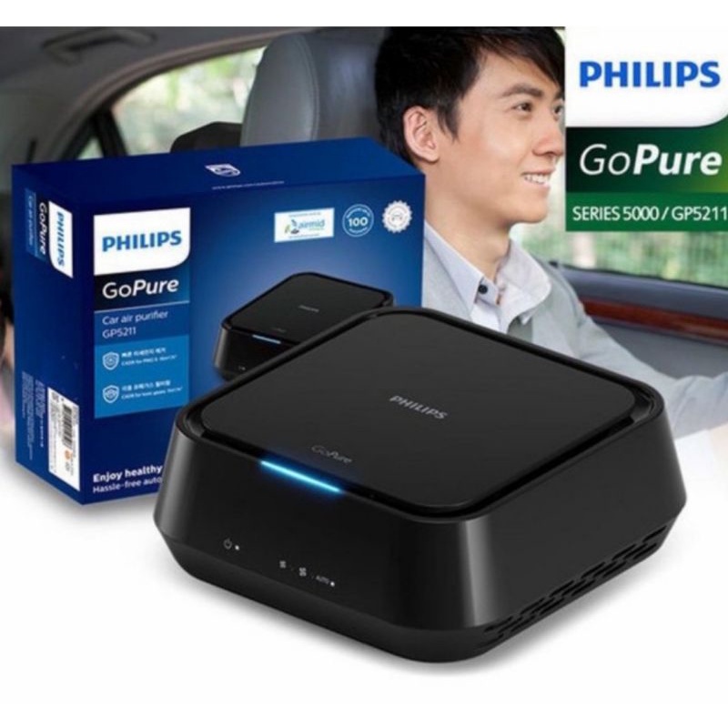 philips air purifier mobil GO PURE GP5211 Lengkap dengan filter mobil universal