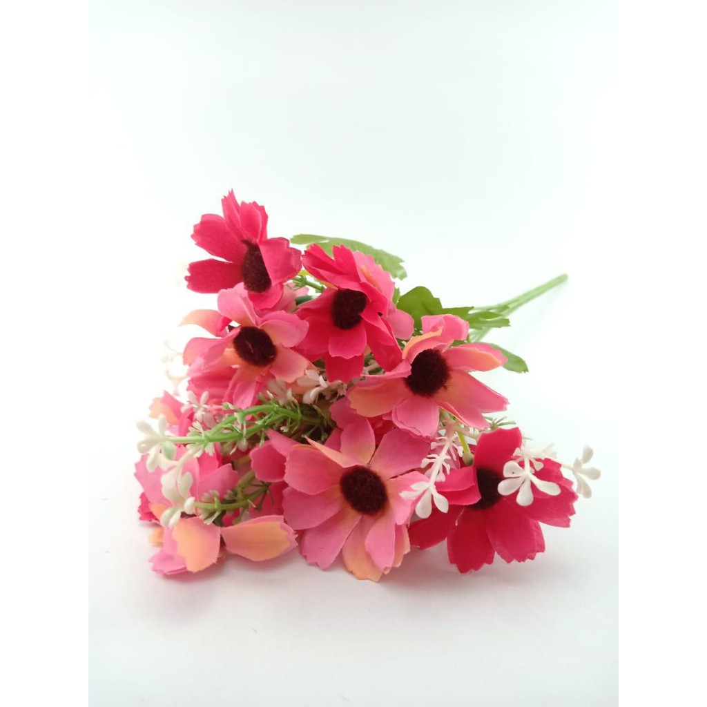 COD BUNGA MATAHARI  BUNGA TANGKAI PLASTIK BUNGA ARTIFISIAL BUNGA PAJANGAN BUNGA HIASAN BT9026-ROSE