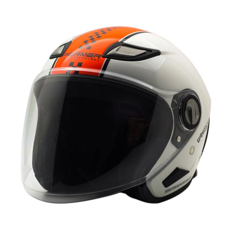 Cargloss FORMER FLO Helm Half Face - White Met 6
