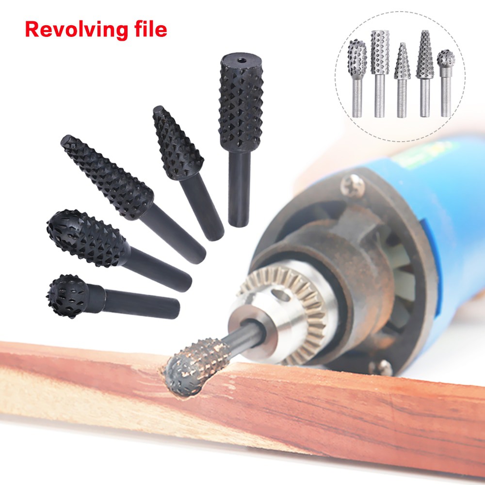 Mata Bor Kayu Wood Bits Steel 1/4 Inch 5 PCS - Taffware