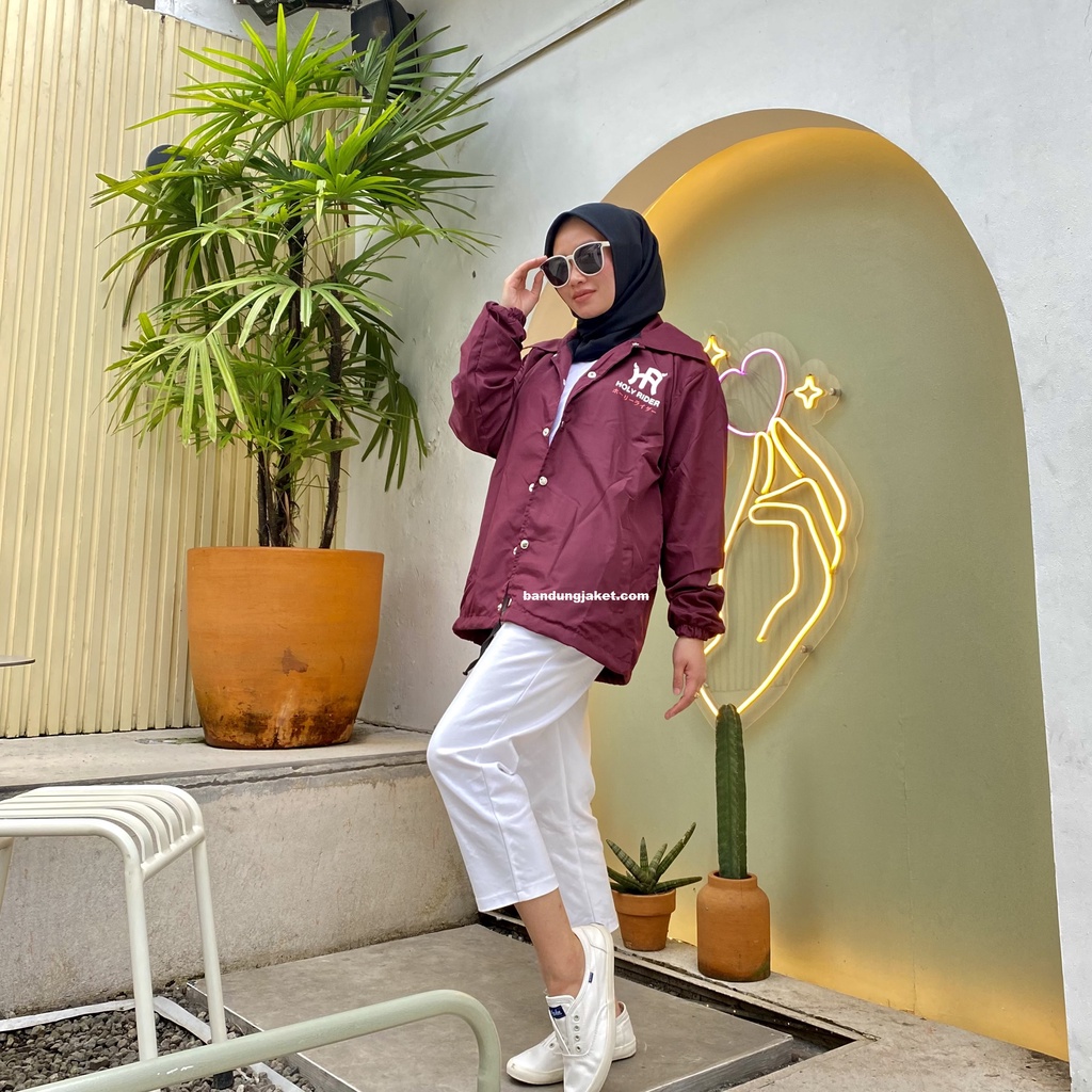 DRAGON Coach Jacket holyrider  MAROON II Jaket Coach model Windbreakers