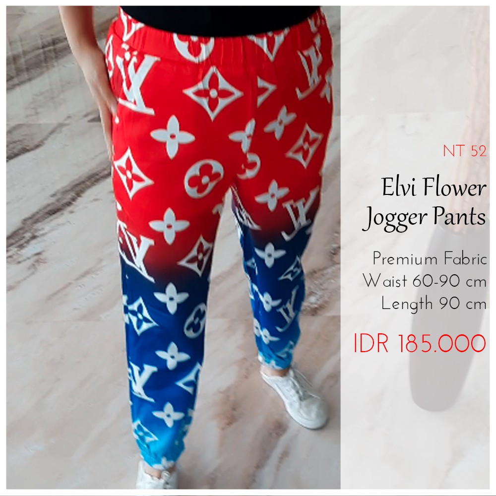 Celana Jogger Wanita Celana Jogger LV Import