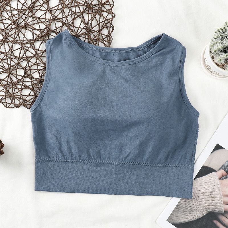 [ LINGERIE MASTER ] - (B-7) Bra Sport Wanita Dengan Tali Strap Dan Bahan Tipis Bergaya Lingerie Sporty Import High Quality-B-7 Biru