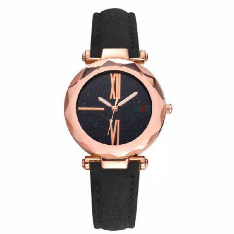 (Grosir)Jam Tangan Wanita Fashion Strap Kulit(Terima Cod)