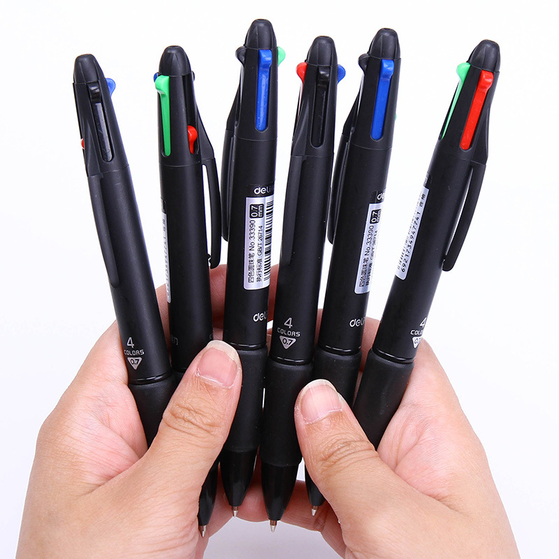 0.7mm Colorful Ink Color Press Ballpoint Pen for Student Graffiti Painting Hand Account Stationery