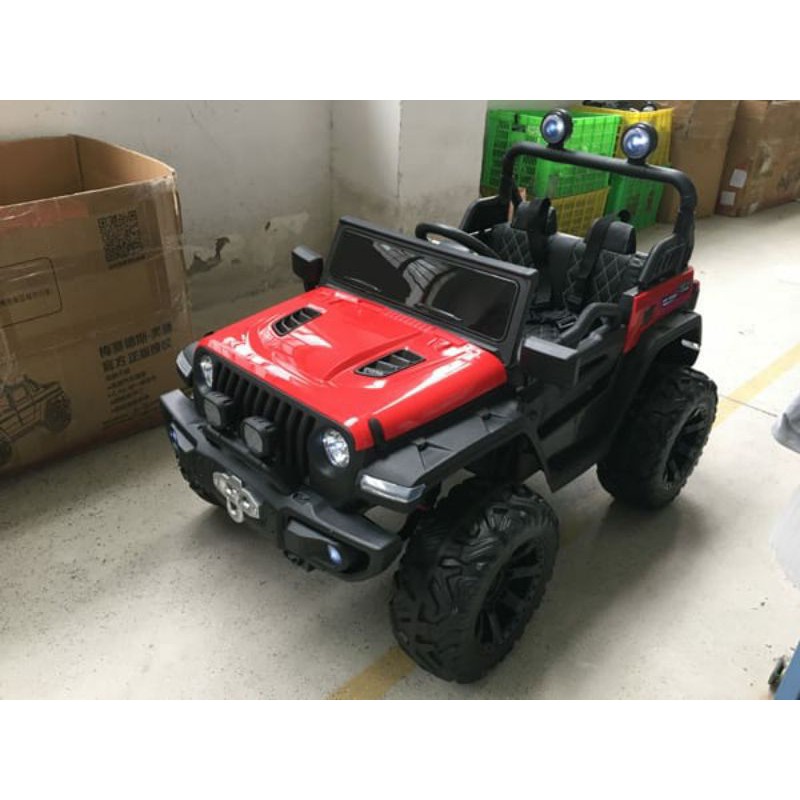 MAINAN ANAK MOBIL AKI JEEP DAKAR BAN KARET
