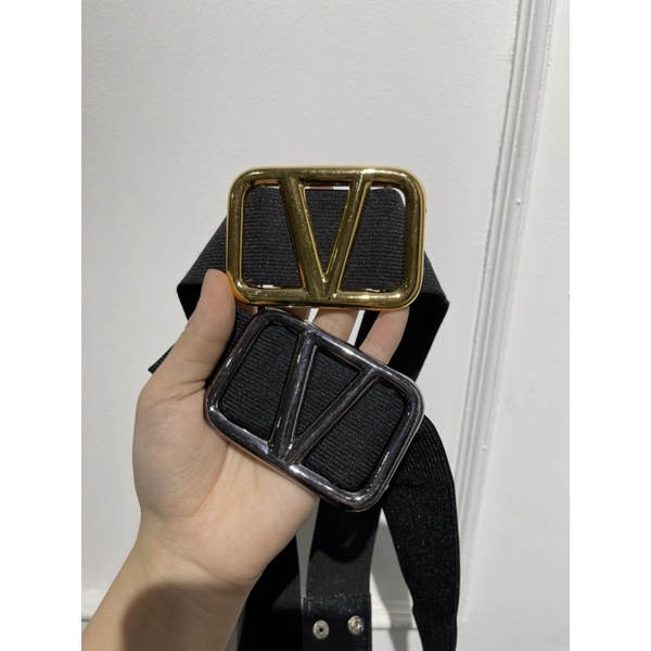 Vanesha Margaretta -  Belt V Karet Melar Stretch Fashion / Ikat Pinggang Fashion Wanita Karet