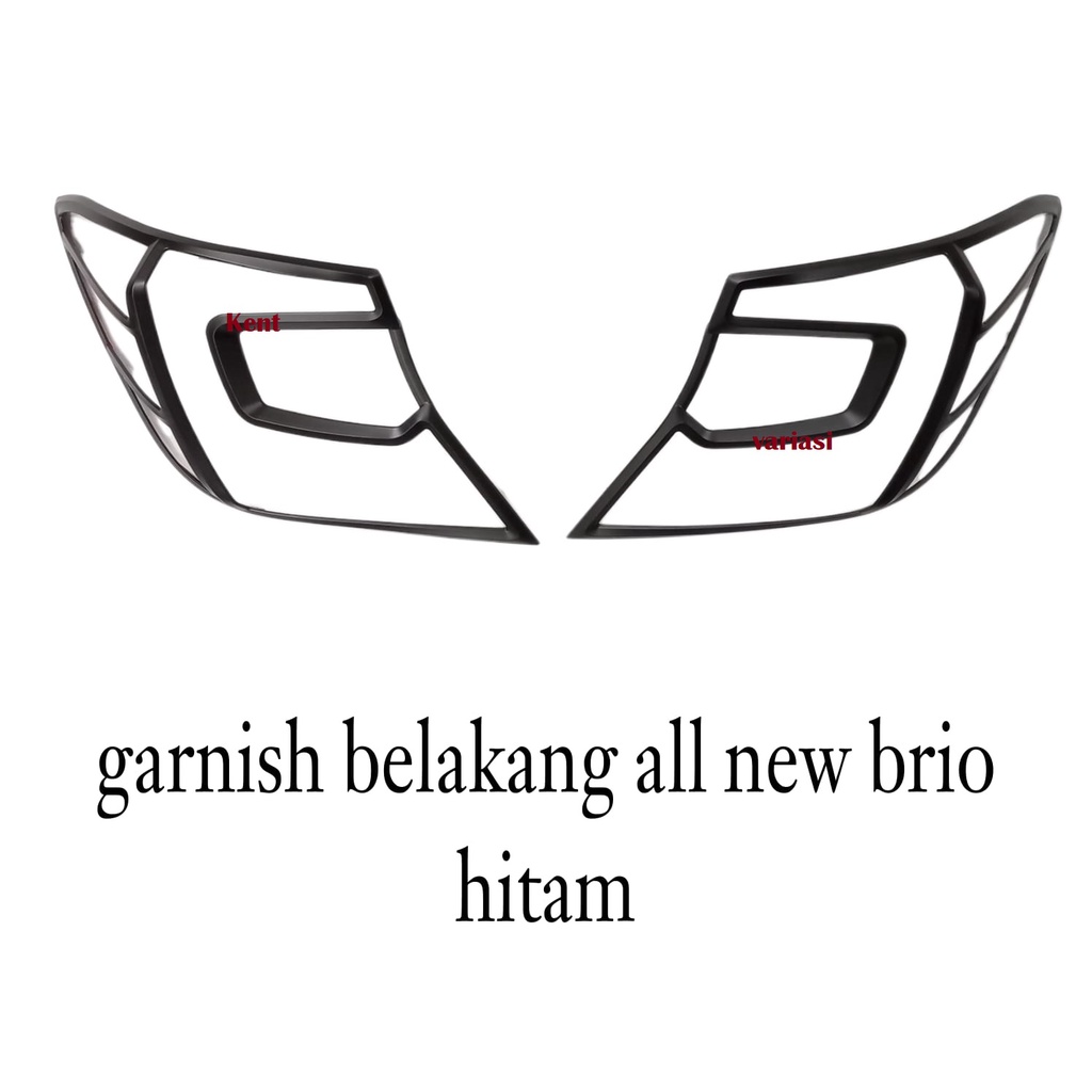 Garnish Lampu Belakang All New Brio 2018 2020 2022 UP Hitam