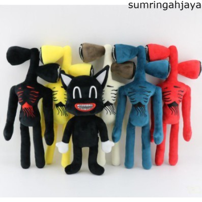 Siren Head Plush Toy Cartoon Sirenhead Stuffed Doll Black Cat Toys Christmas