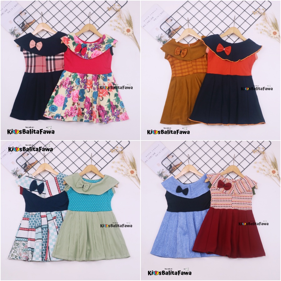 (COD) Dress Anak Usia 0-7 Tahun Dres Anak Termurah Baju Anak Perempuan Baju Anak Dress Harian Balita