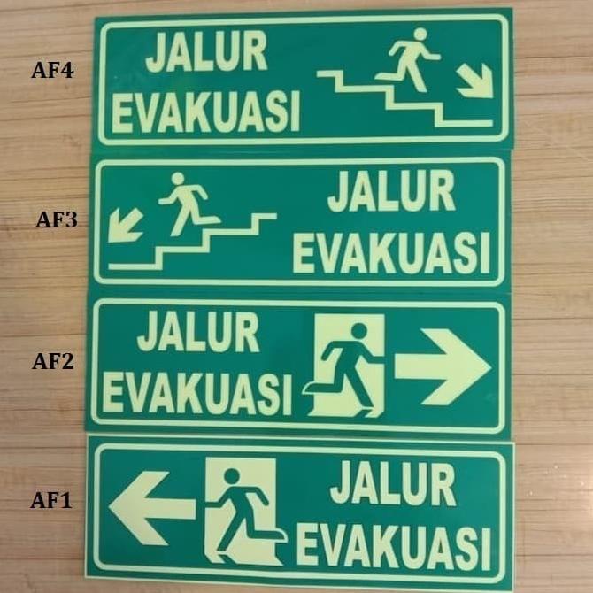 

(BISA COD) STIKER JALUR EVAKUASI 30X10CM GLOW IN THE DARK STICKER FOSFOR RAMBU K3 PRODUK TERBATAS Kode 1048