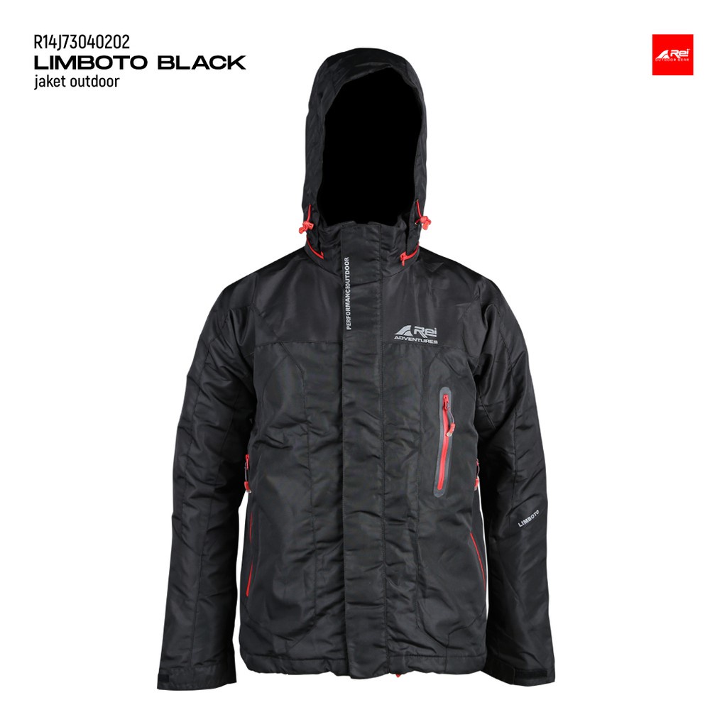JAKET GUNUNG REI LIMBOTO AREI OUTDOORGEAR INNER POLAR - BLACK