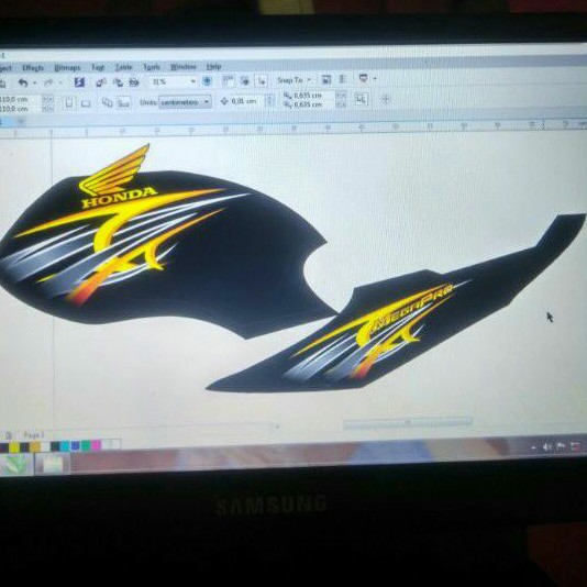 striping megapro primus striping megapro variasi