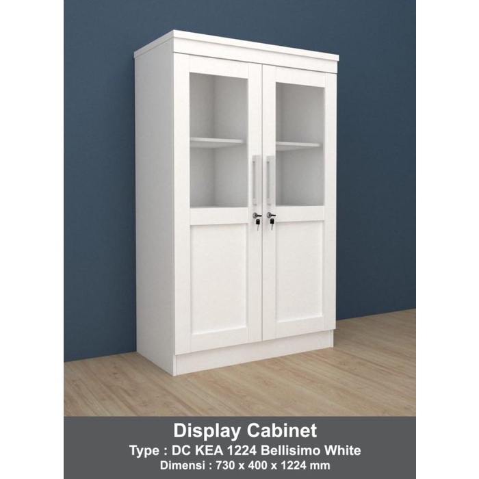 

Cabinet | Lemari Buku Putih Display Cabinet Dc Kea 1224 Bellisimo White Kantor