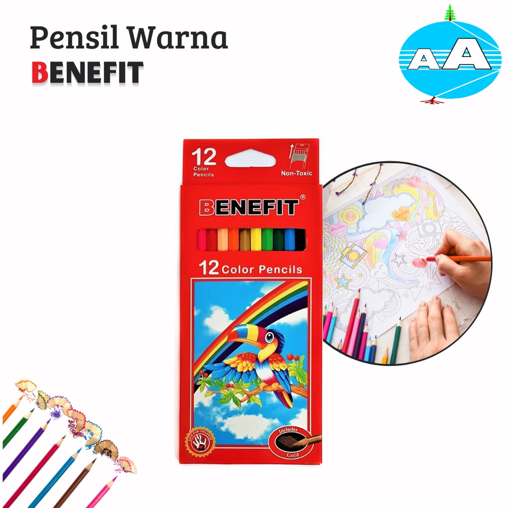 

Pensil Warna 12W Benefit Panjang