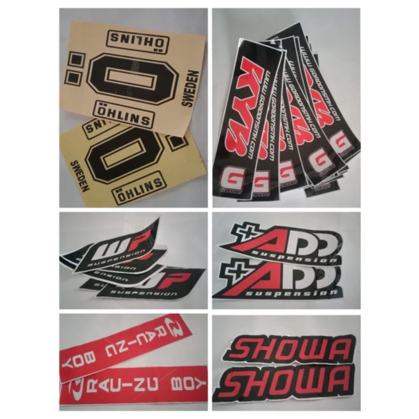 STIKER KYB GORDONS SHOCK KLX STIKER SHOK