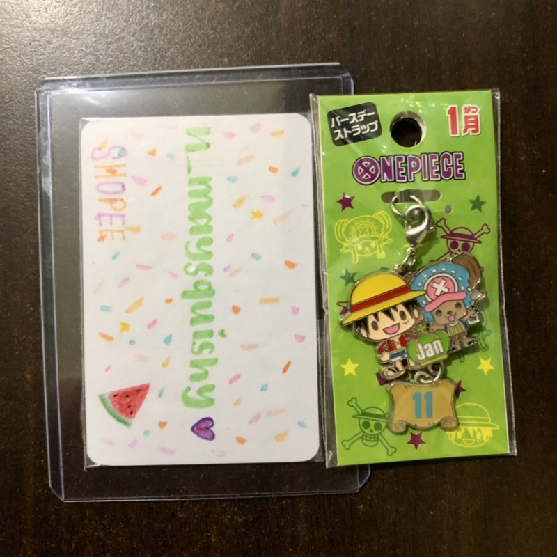 preloved one piece official merch birthday strap luffy chopper january 11 metal keyring | one piece 