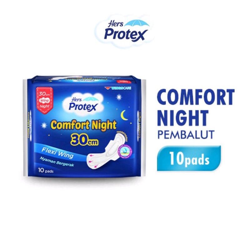 Hers Protex Comfort Night 30cm - Pembalut Wanita