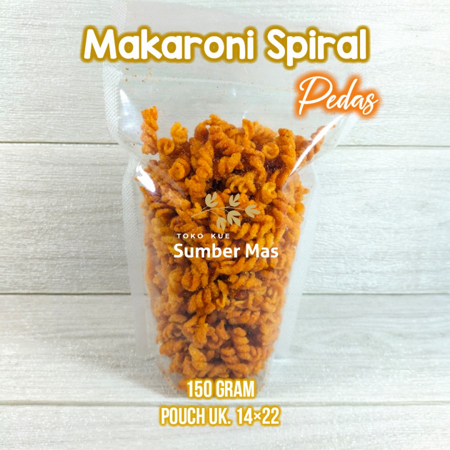 

MAKARONI SPIRAL / MAKRONI ULIR - STANDING POUCH - PEDAS 150GRAM