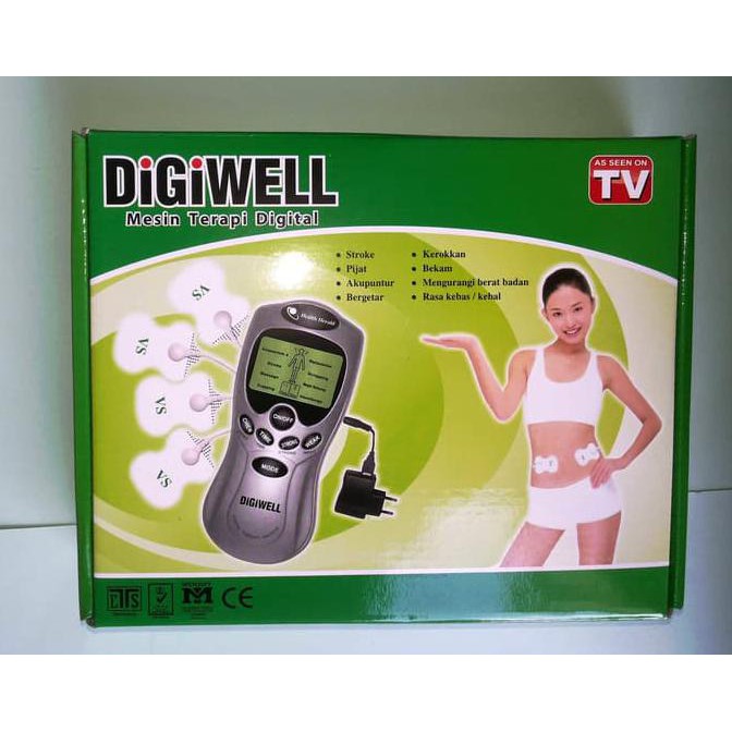 ALAT TERAPI KESEHATAN TUBUH DIGITAL DIGIWELL WITH GEL PAD