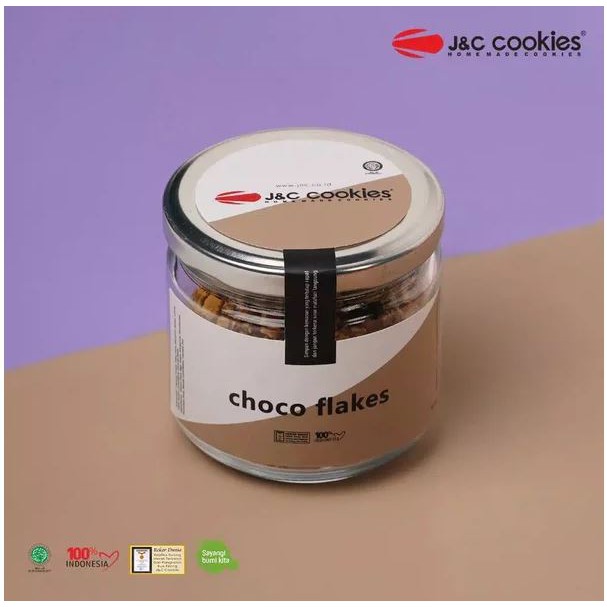 

JnC Cookies Choco Flakes Toples Kaca by J&C Cookies