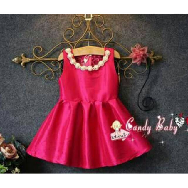 PROMO MURAH RED DRESS ANAK PEREMPUAN PREMIUM IMPORT