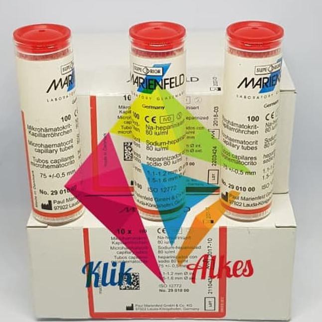 Gratis Ongkir Tabung Mikro Hematokrit Marienfeld GmbH Terlaris
