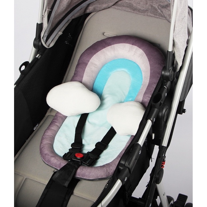 RAINBOW STROLLER PAD | Alas tatakan car seat stroller bayi baby | dudukan car seat stroller | perlengkapan stroller bayi