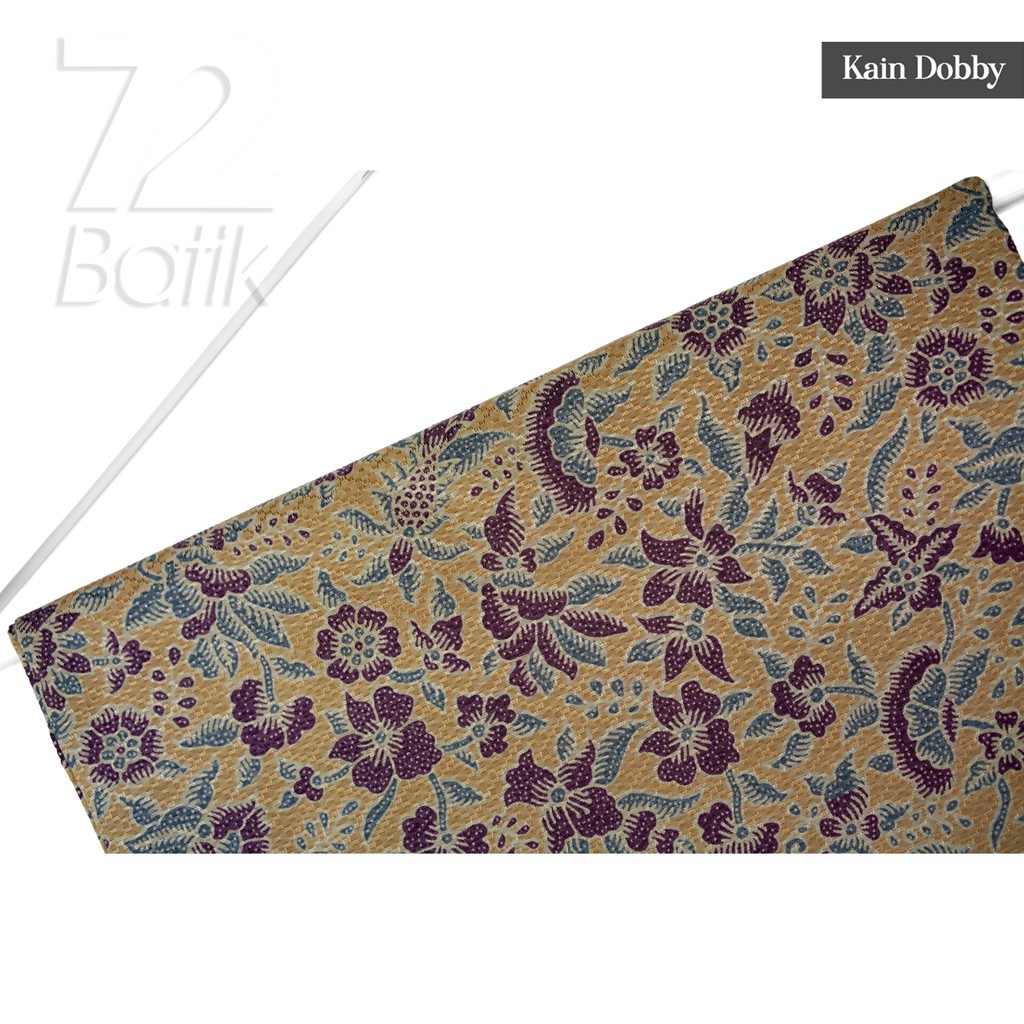 KAIN BATIK PREMIUM Dobby Motif Kembang Warna Cream Krem Crem Kream Dolbi Dobi Doby 729601 Cap 72 Jarik Jarit Samping Kebat Panjang Batik Dobby Modern Premium Bahan Seragam Batik Pernikahan Kantor Keluarga Murah Kamen Jadi Batik Bali Lembaran