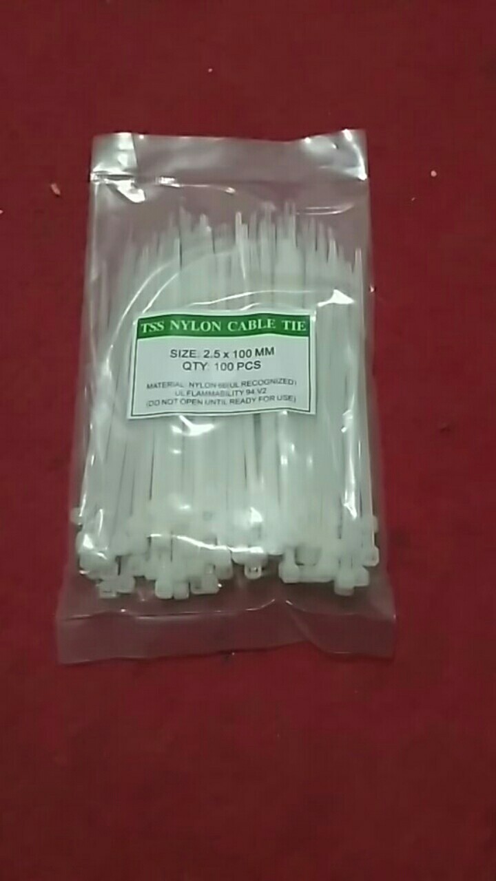Kabel Ties Tss (2.5 X 100mm) Putih