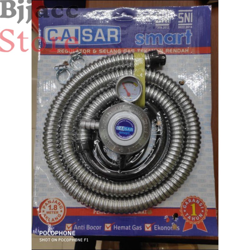 Selang Gas dan Regulator Gas / Kepala gas Caisar